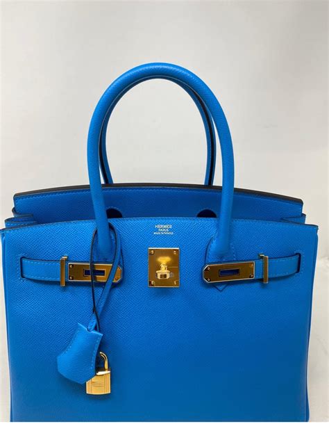 blue zanzibar hermes birkin|Hermès Birkin 30 Blue Zanzibar Togo with Palladium Hardware.